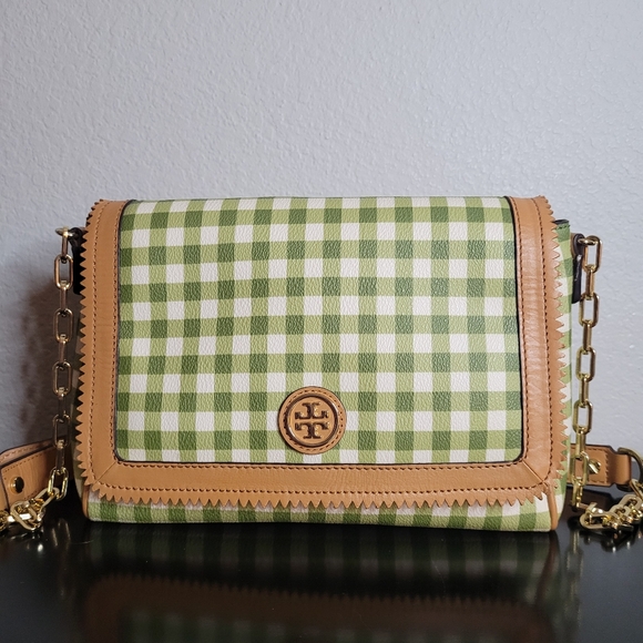 Tory Burch Kerrington Gingham Crossbody Bag - Picture 4 of 15